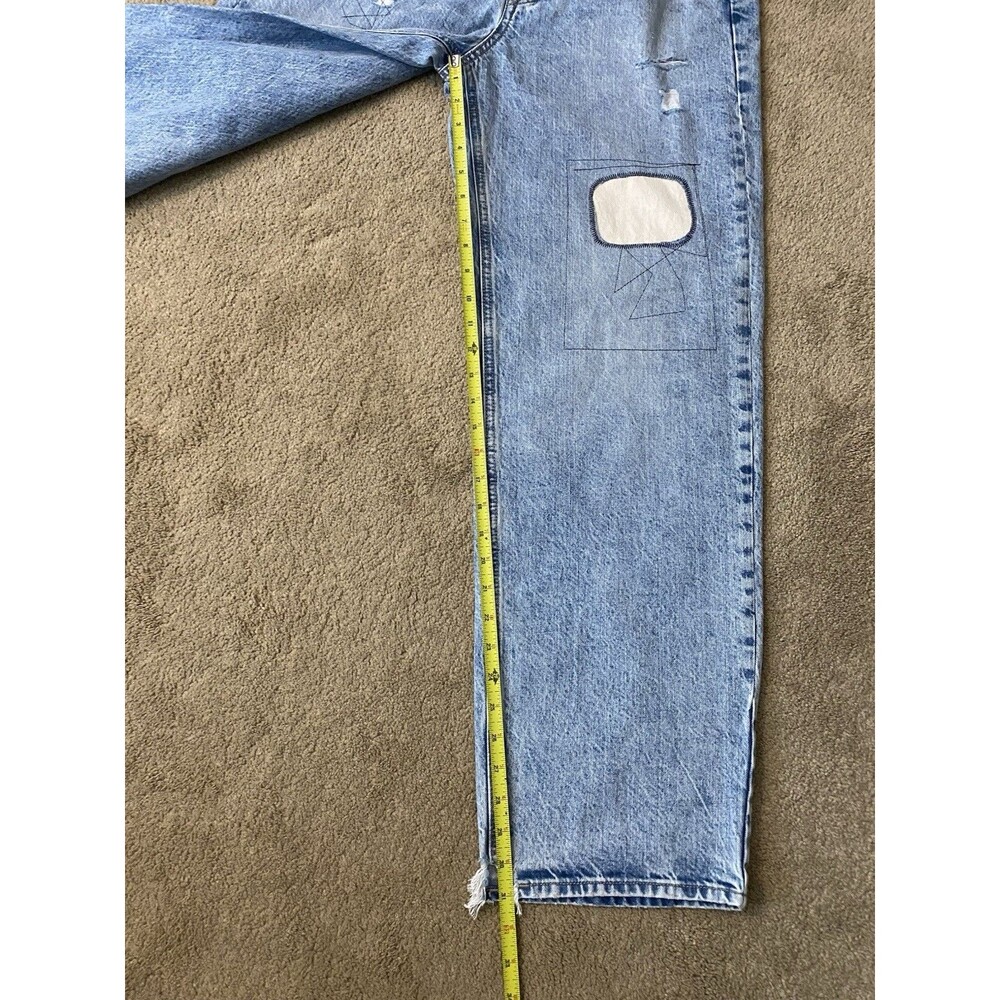 Universal Thread 90s Baggy Mid Rise Patchwork Jeans Women’s Size 8 - Picture 12 of 16